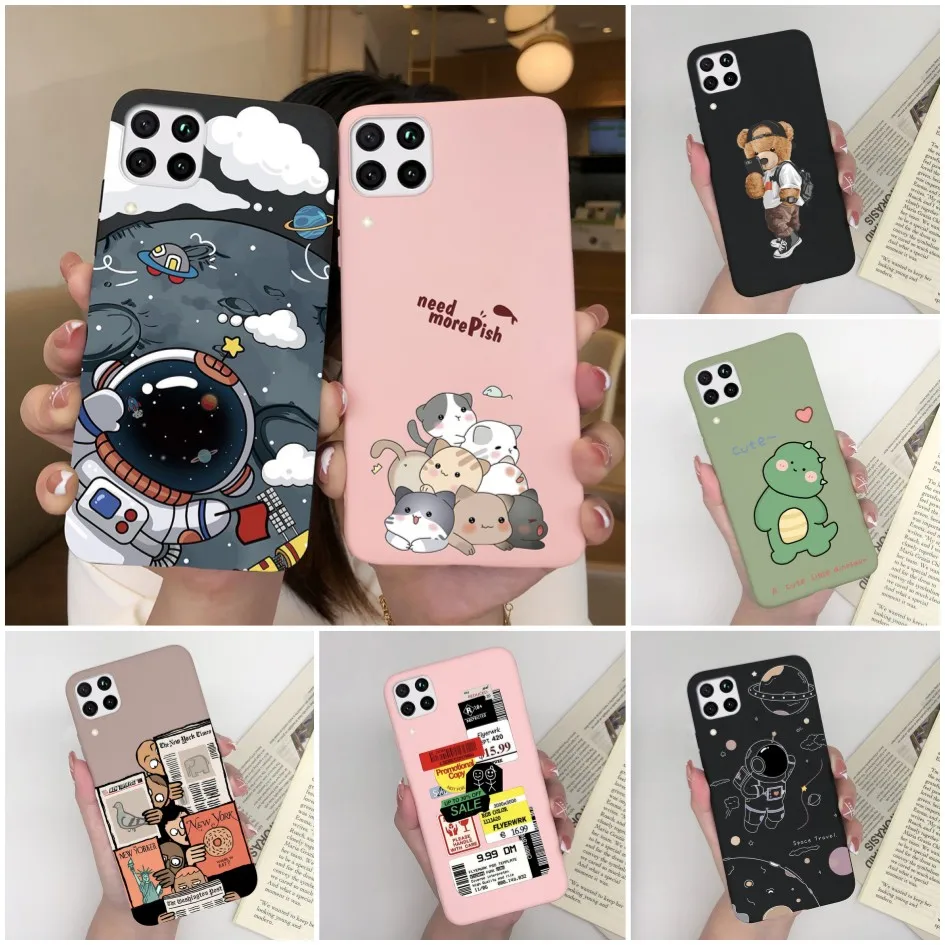 Мягкие силиконовые чехлы для телефонов Huawei P40 lite P40 Lite E, чехол с милым динозавром для Hauwei P40lite P 40 lite E, бампер