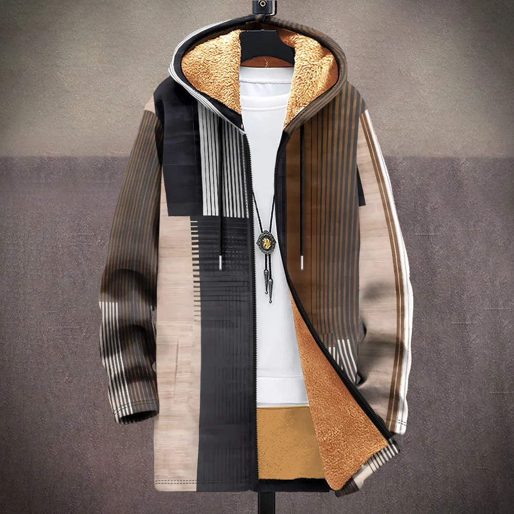 Мужские кардиганы пальто сетчатый решетчатый узор художественная графика