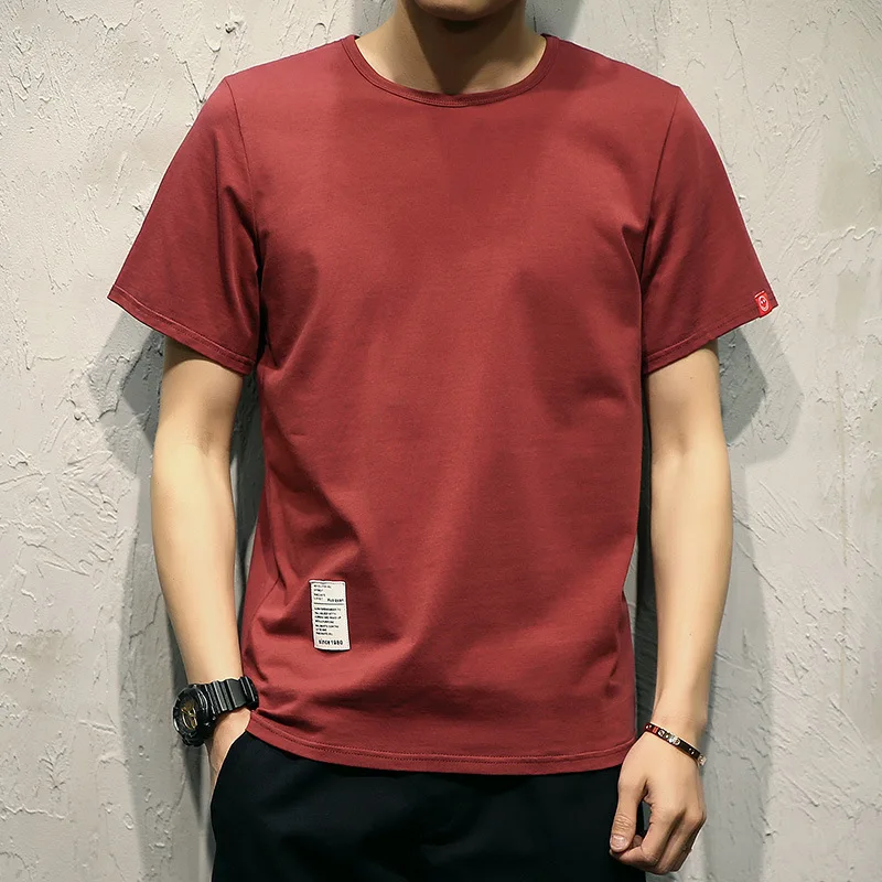 

5711-(1-21) летняя льняная футболка с мультяшным принтом и коротким рукавом мужская Студенческая свободная модная мужская одежда
