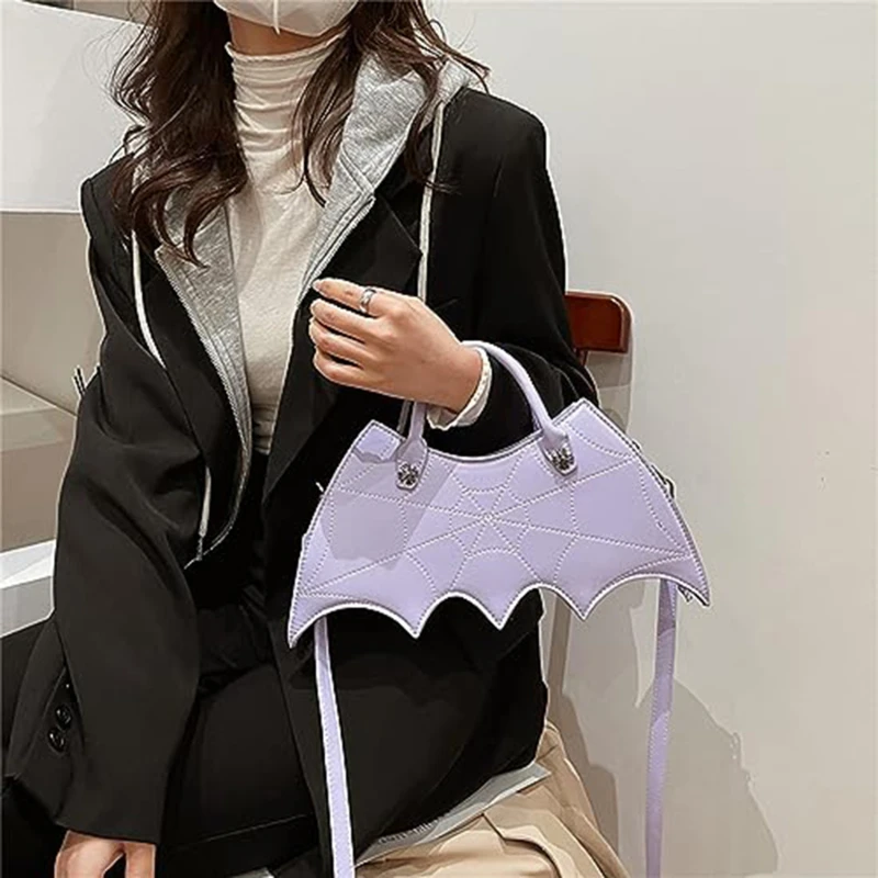 

Женская кожаная сумка-Кроссбоди с вышивкой в виде паука летучая мышь