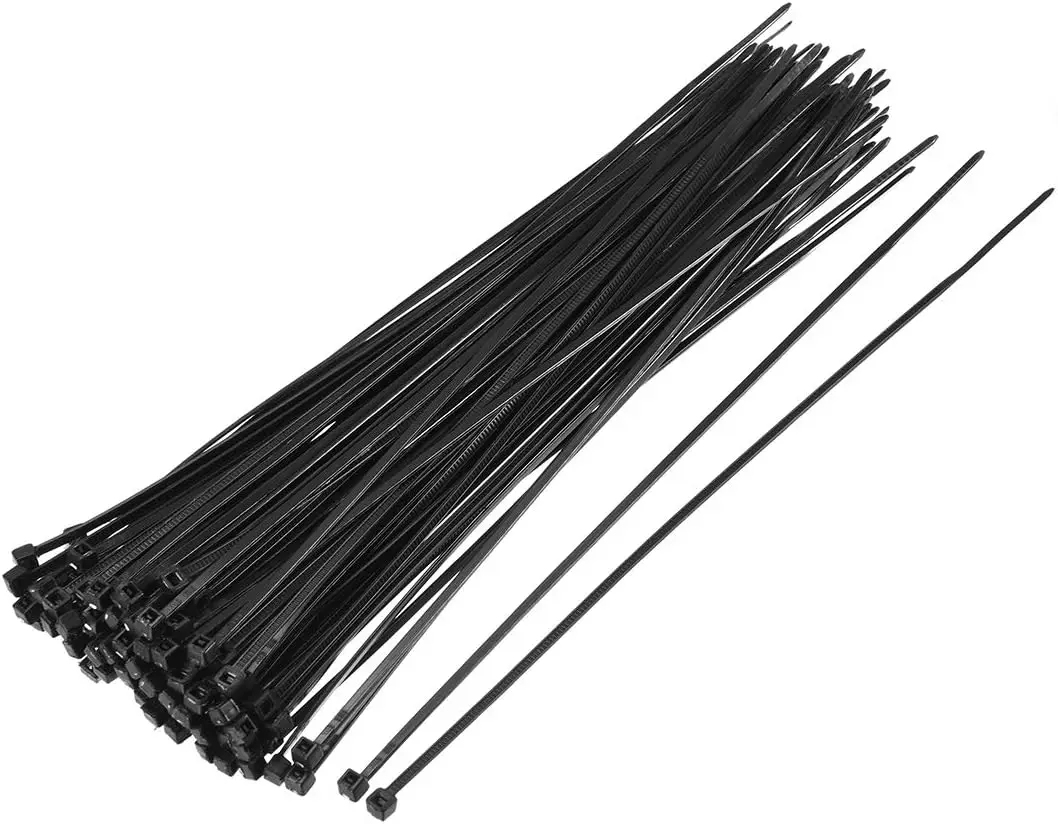 

Tcenofoxy Nylon Cable Ties 8 Inch Self-Locking Zip Ties 0.08 Inch Width Black 250pcs