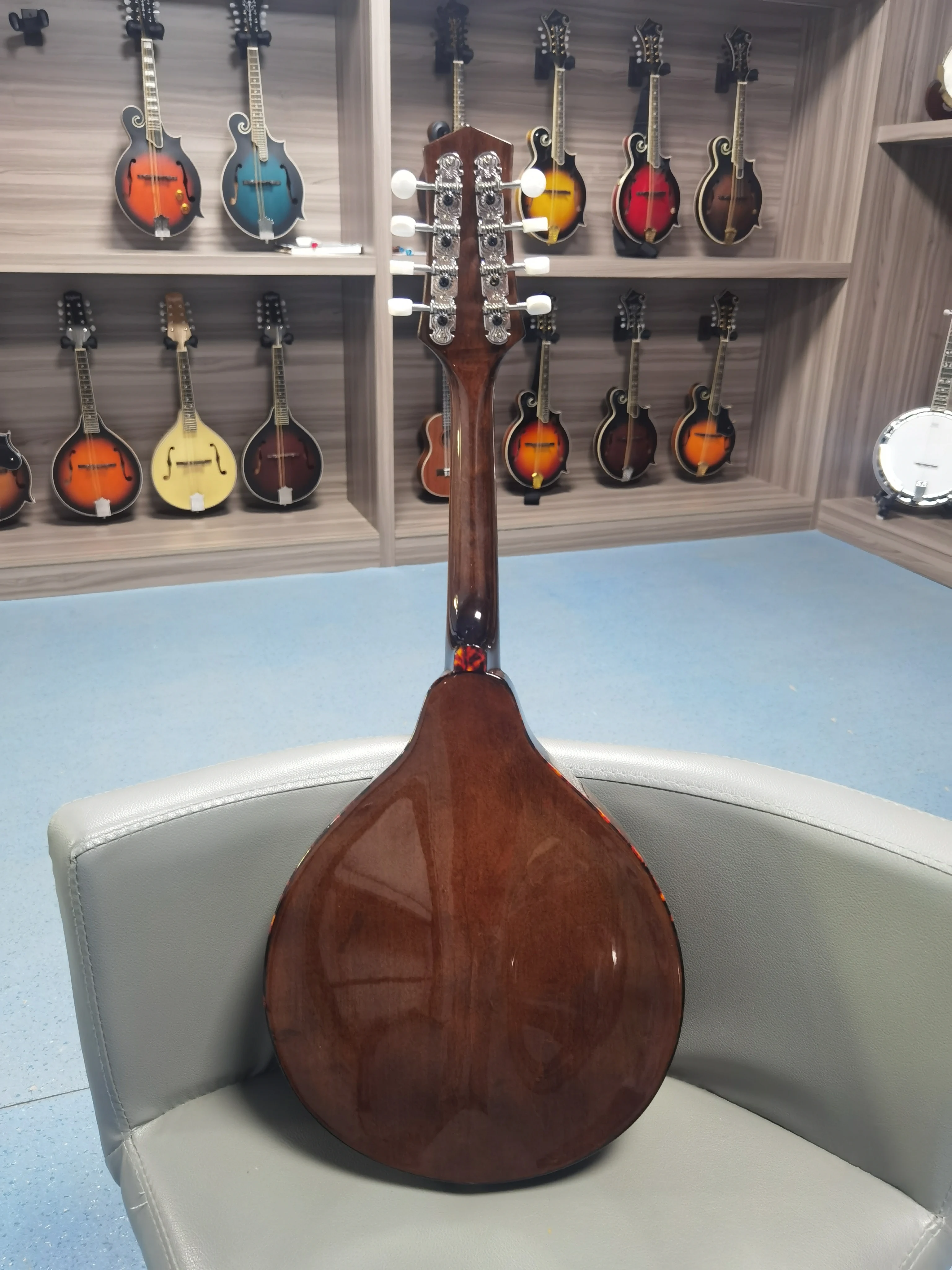 Type A panel spruce backboard maple all single wooden electro-acoustic mandolin 8-string KMA300E