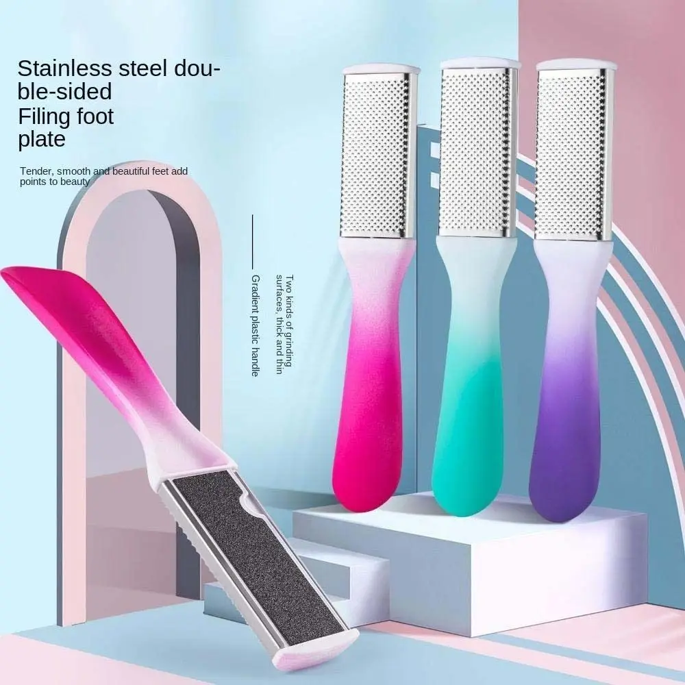 

Двухсторонний Рашпиль из нержавеющей стали для удаления омертвевшей кожи ног, пилка для педикюра, Рашпиль для удаления омертвевшей кожи