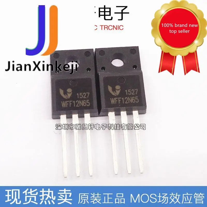 

10pcs 100% orginal new WFF12N65 FQPF12N65C Field effect MOS tube 12A 650V straight plug TO-220F