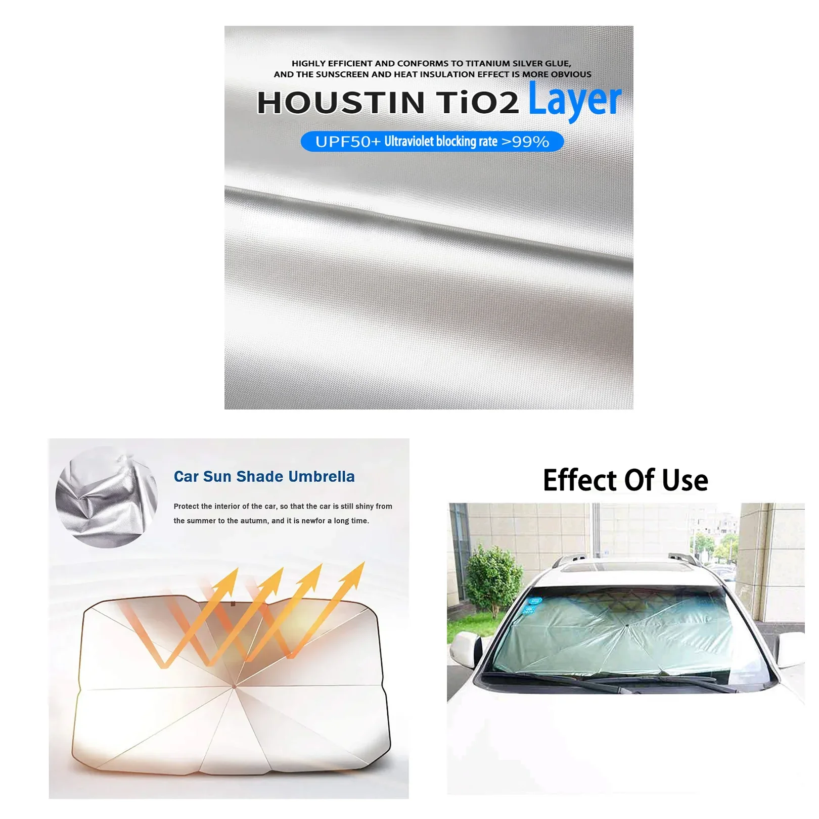 Солнцезащитный зонт для лобового стекла автомобиля простая установка легкий