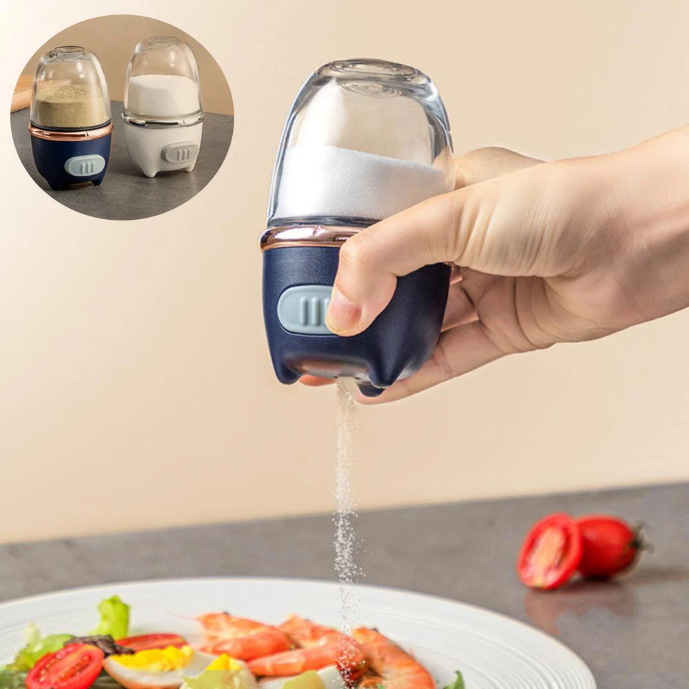 

Refillable Salt Dispenser Salt Tank Sugar Bottle Metering Quantitative Seasoning Tank Moisture-proof Sealed Spice Jars