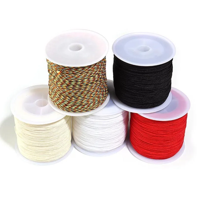 

100 Yards/Roll Nylon Cord Thread Chinese Knot Macrame Cord Braided String DIY Bracelet Tassels Beading Shamballa String Thread