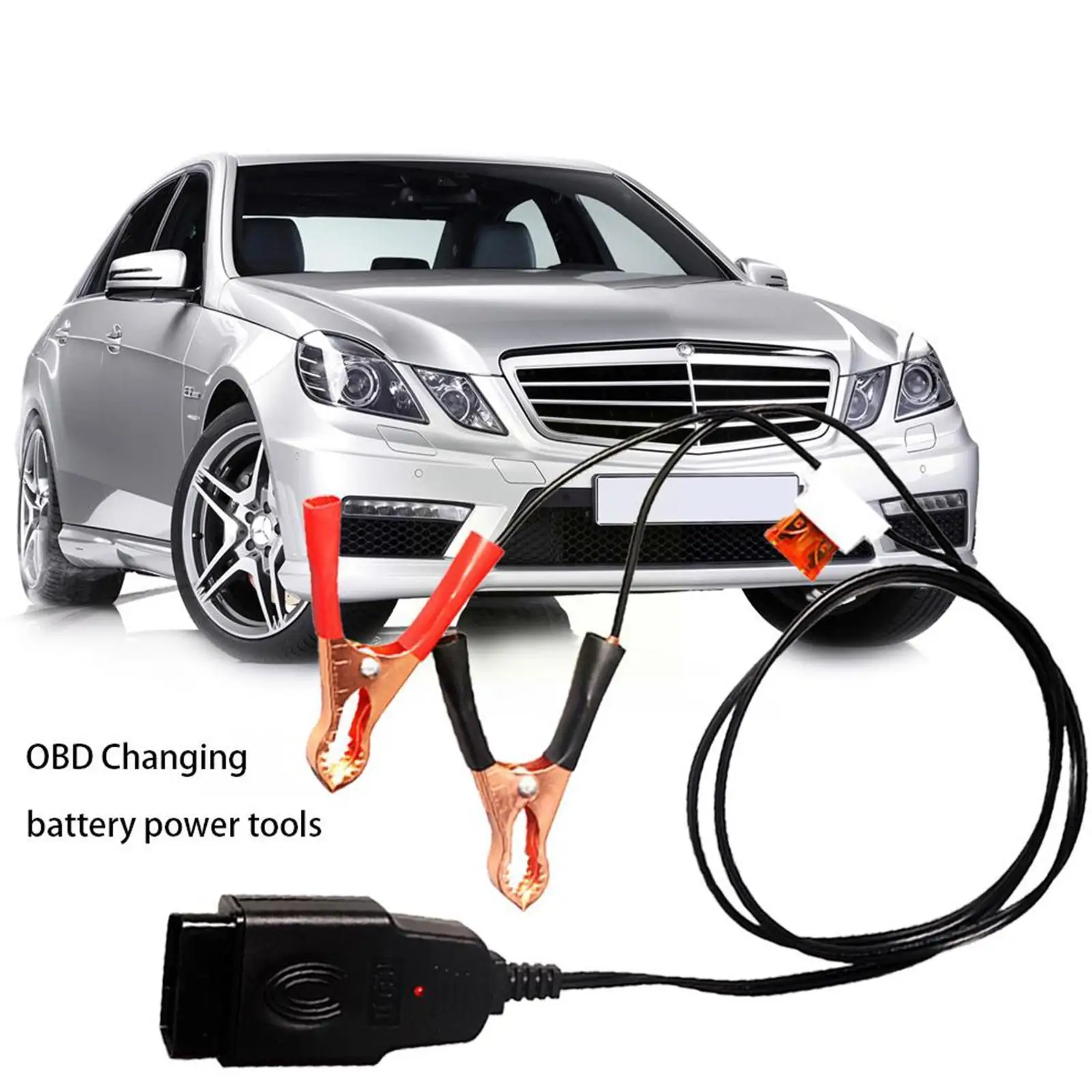 

OBD2 Car Battery Replacement Tool ECU Memory Saver Auto Emergency Leakage Tool Power Detection Supply Battery Cable G1C8