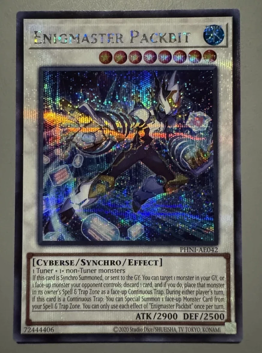 Yugioh KONAMI Дуэль Монстры PHNI-AE042 Enigmaster Packbit Secret редкая азиатская коллекция на