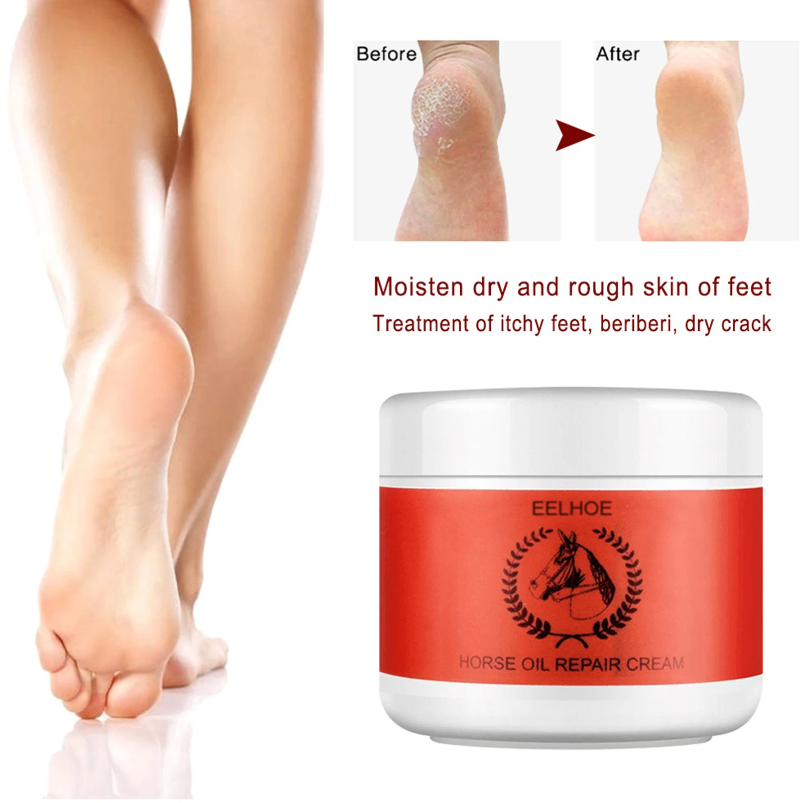 

Heel Cream Repair Oil Anti-Drying Crack Foot Cream Heel Cracked Repair Cream Removal Dead Skin Hand Feet Care For Family
