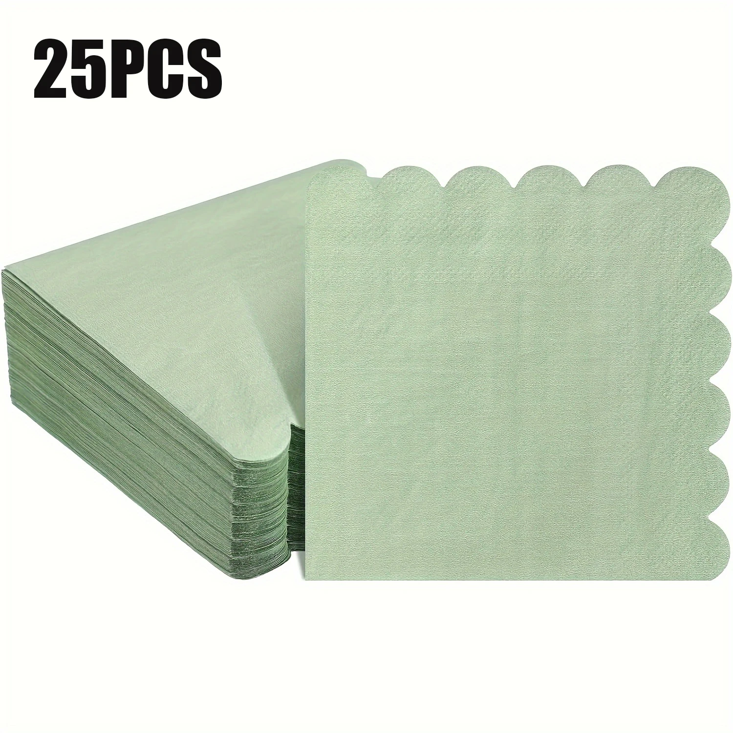 

Зеленые бумажные салфетки 25x25 см