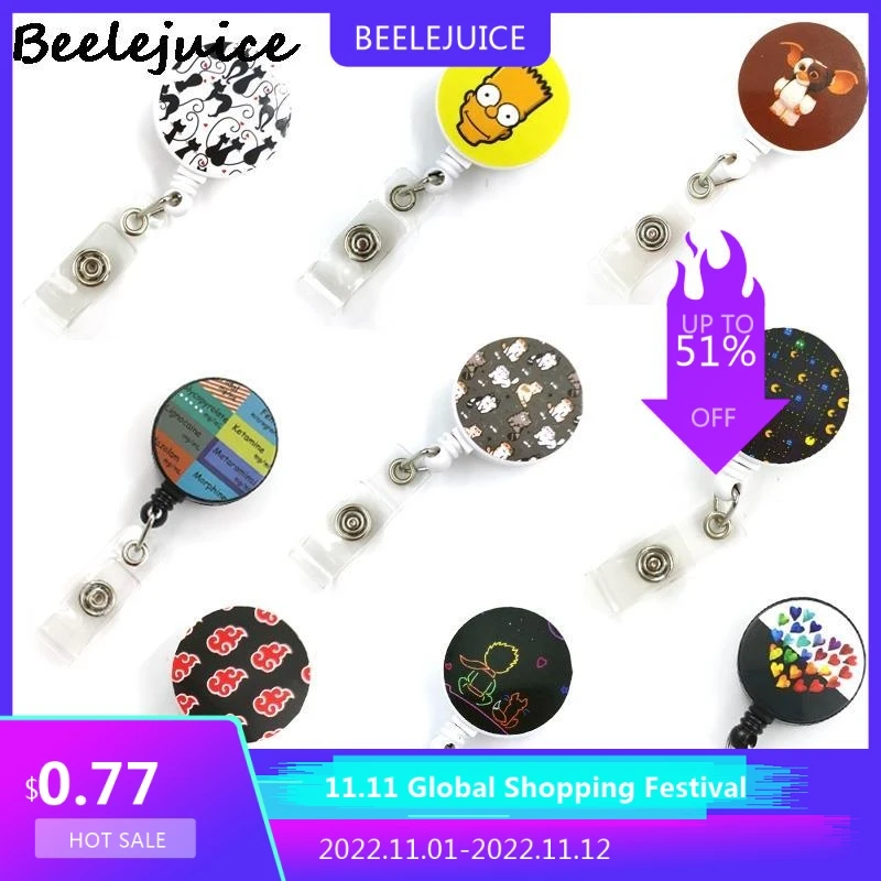 

ID Credit Card Cover Lanyard Bags Retractable Badge Reel Student Nurse Exhibition Enfermera Name Clips Card ID Card Holder Chest