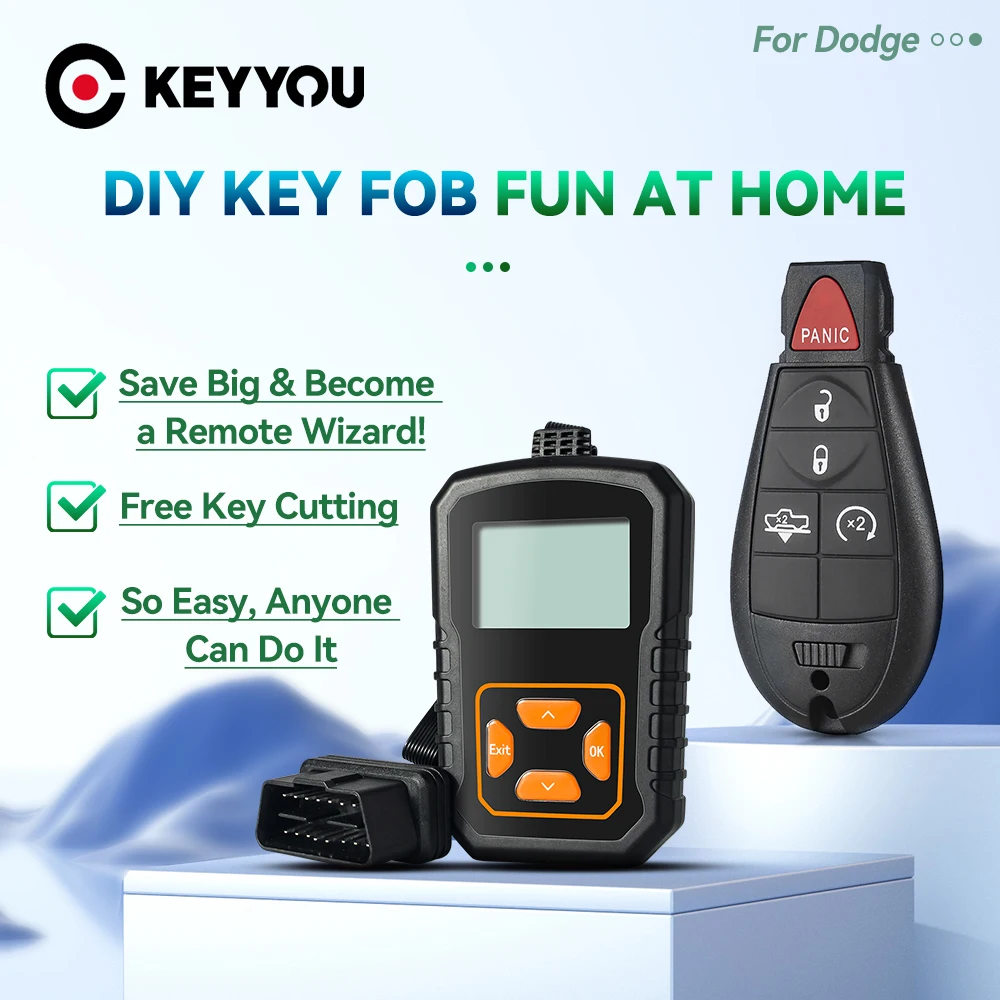 Фото KEYYOU 433 МГц OBD программатор ключей без ключа дистанционного управления ID46/7961 чип для Dodge RAM 1500 2500 3500 2013 2014 2015 2016 2017 №1