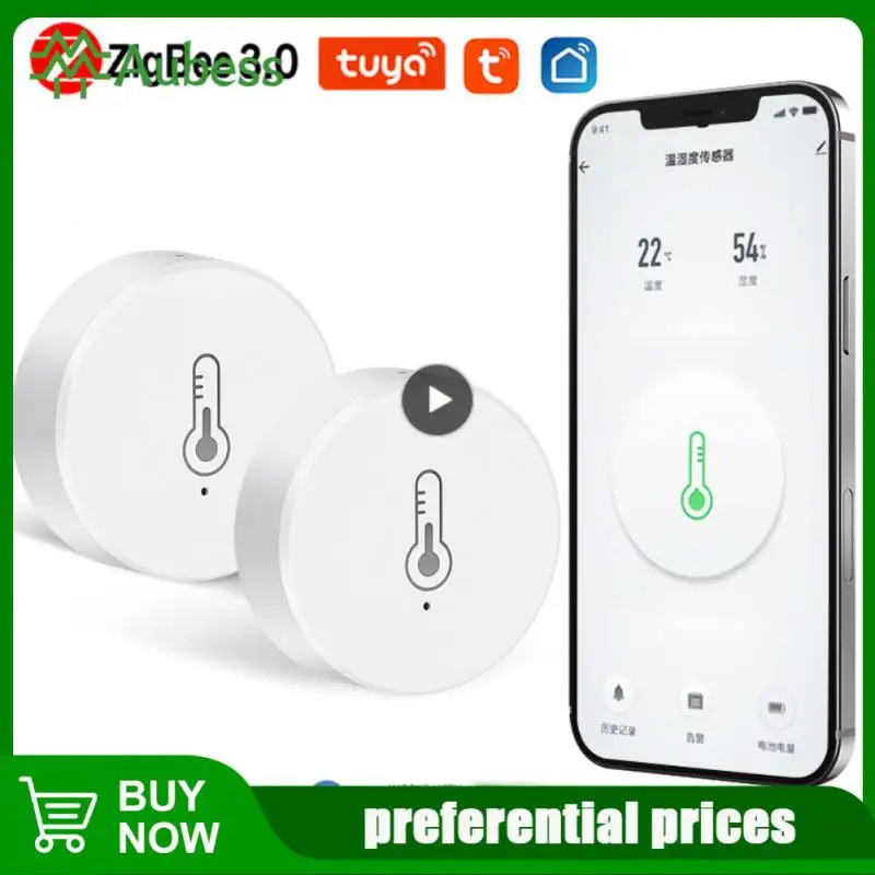 

Smart Life Zigbee Temperature And Humidity Sensor Tuya Smart Tuya Smart Temperature Sensor App Control Smart Home Zigbee