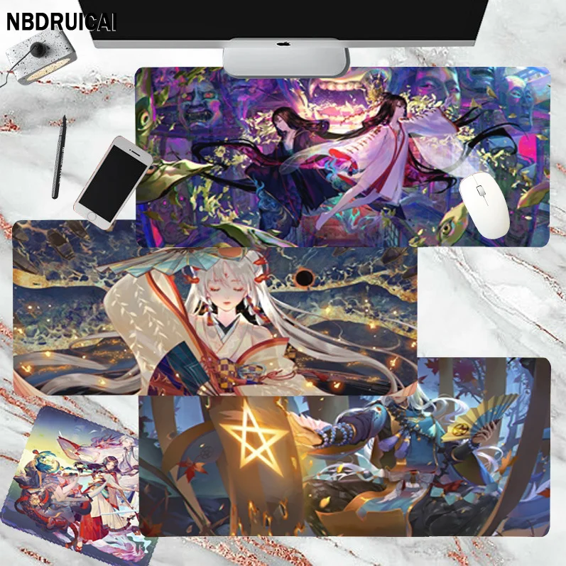 

Onmyoji Your Own Mousepad New Arrivals Gamer Speed Mice Retail Small Rubber Mousepad Size For Big CSGO Game Desktop PC Laptop