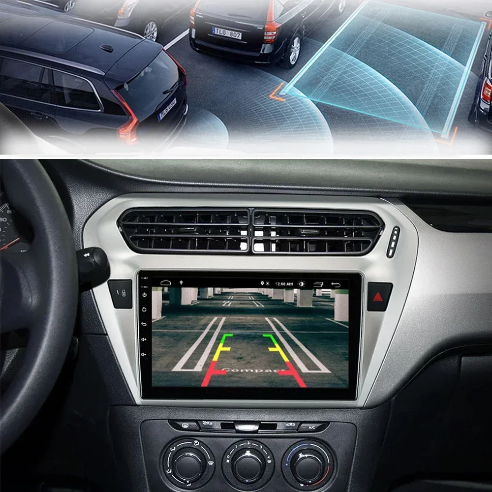 Фото Для Peugeot 301 Citroen Elysee 2013-2018 Android 14 Carplay 2Din автомобильный радиоприемник 8 ядер 4G WIFI авторадио мультимедийный видеоплеер №3