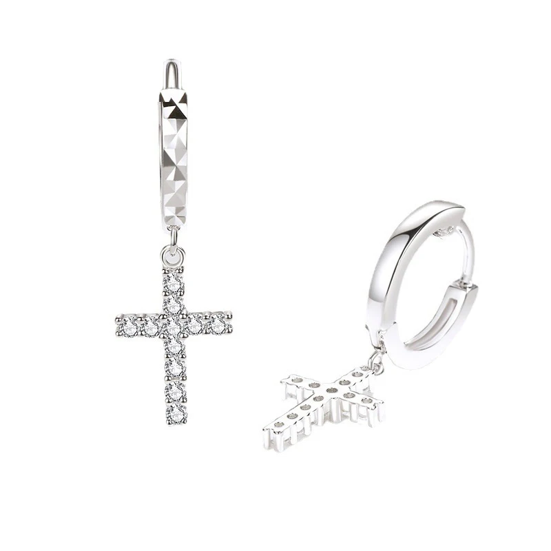 

Серьги-кольца из серебра 925 пробы, с фианитом