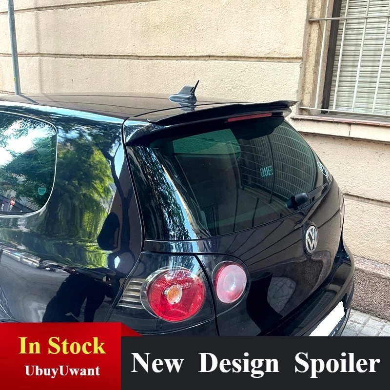 

For VW MK5 GTI Hatchback Spoiler High Quality ABS Plastic Gloss Black Car Tail Wing Decoration Rear Roof Lip Spoiler