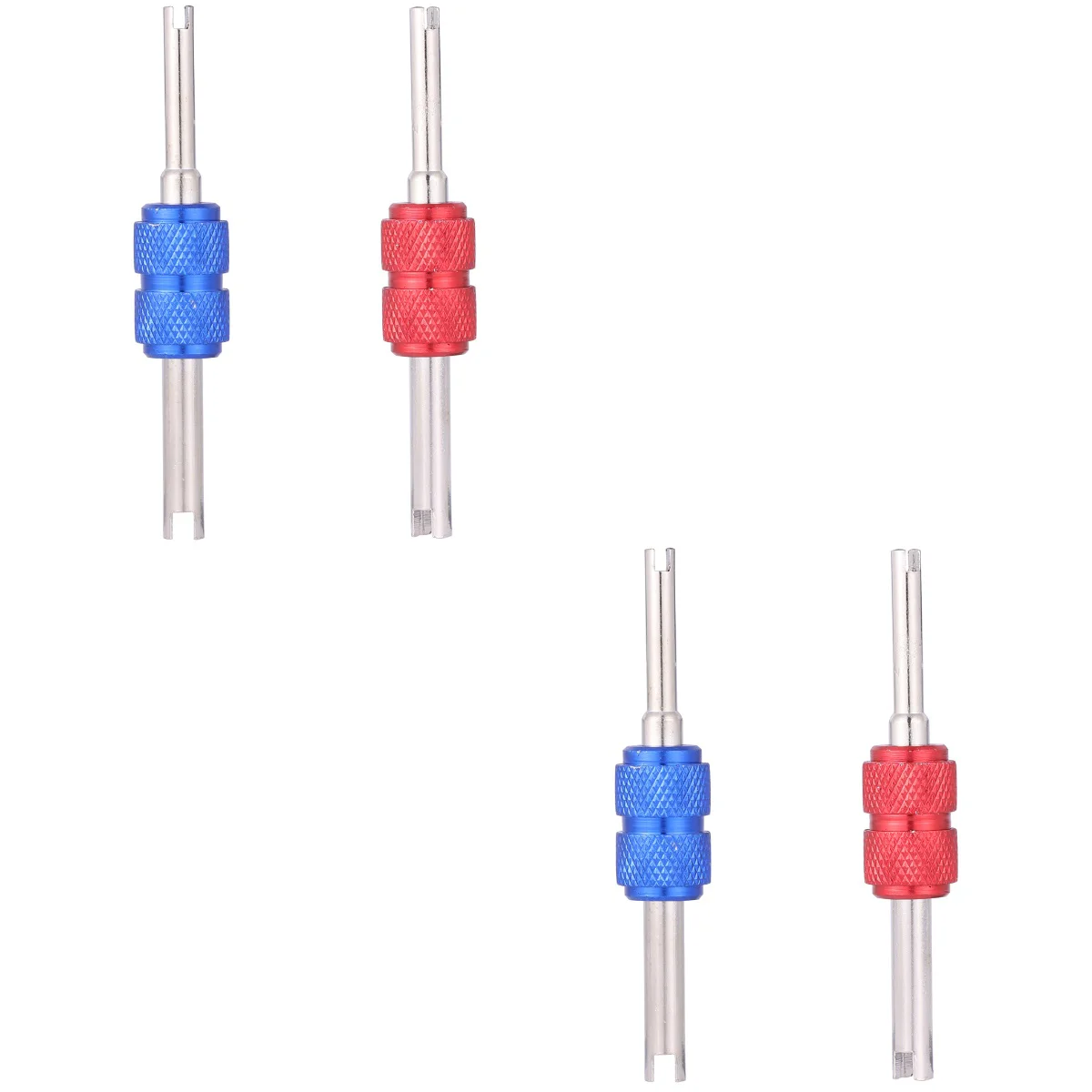 

4 шт. инструмент для снятия сердечника стержня автомобильной шины инструмент для монтажа ремонтный инструмент (красный + синий)