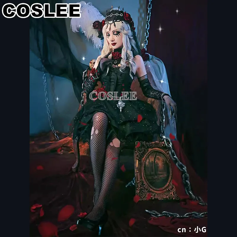 COSLEE Identity V Ada Mesmer Косплей Костюм Игровой Великолепное Платье Униформа Хэллоуин