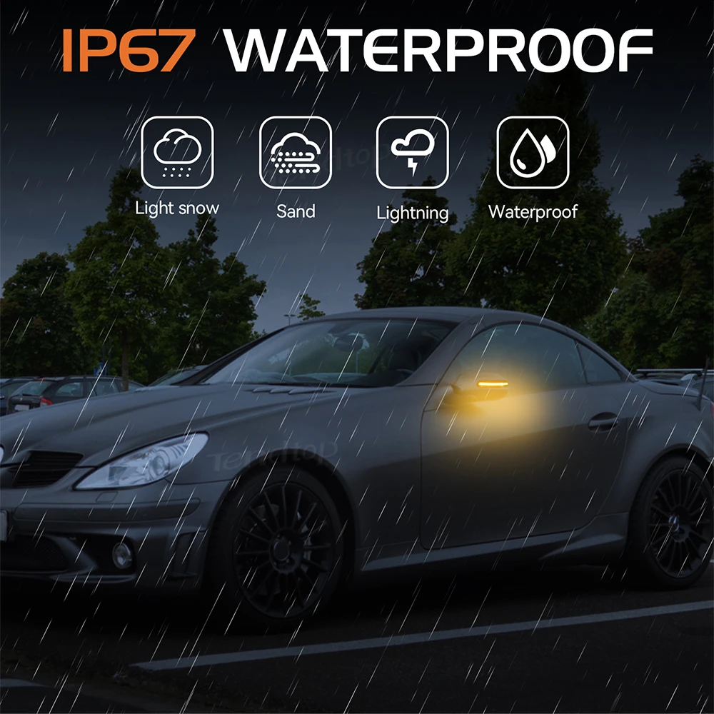 Динамический индикатор бокового зеркала мигалка светодиодный указатель