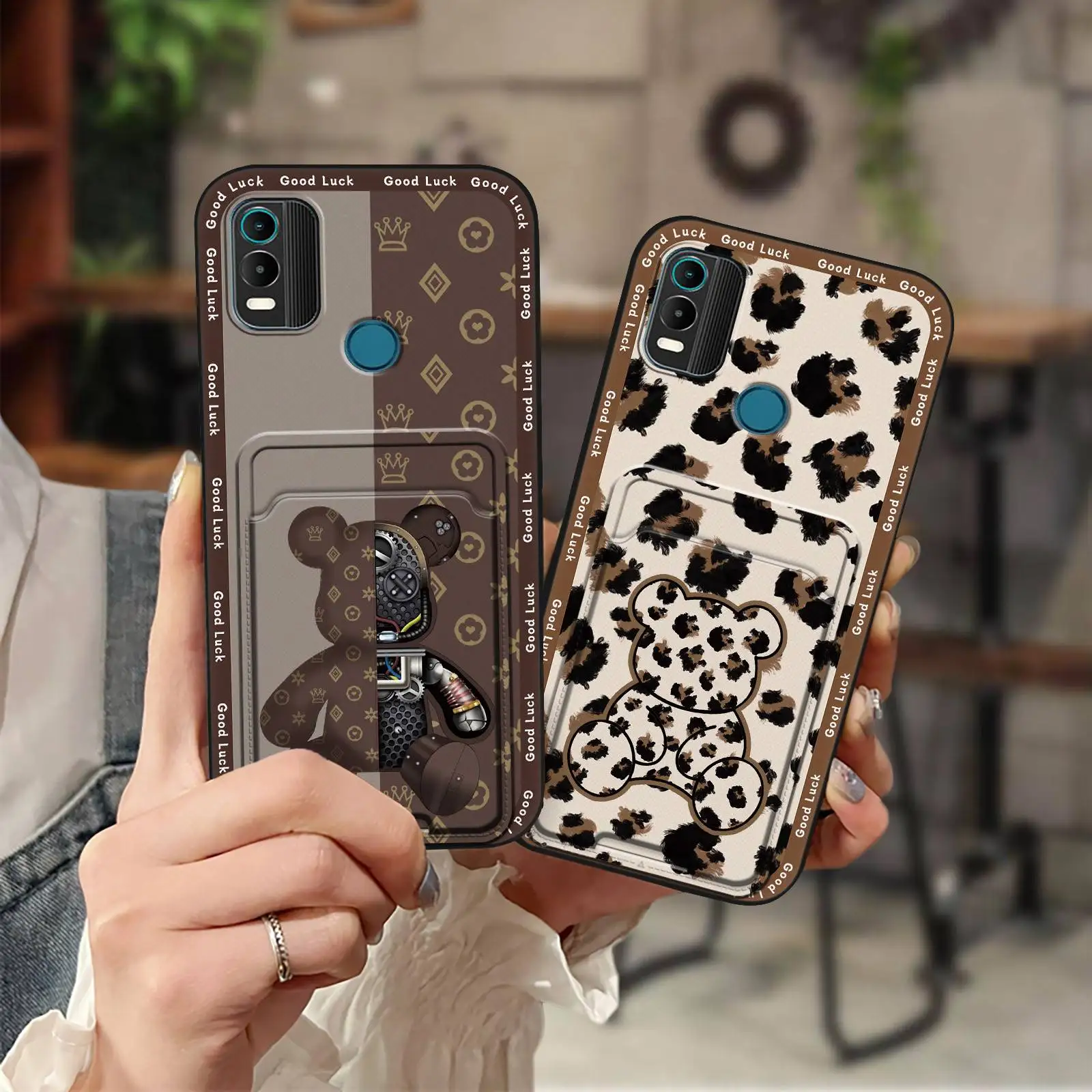 Футляр для карт мультяшный чехол телефона Nokia C21 Plus водонепроницаемый мягкий