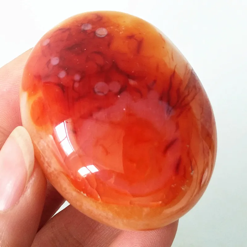 

Natural Stone Red Agate Palm Stone Beautiful Gem Wizard Chakra Spiritual Energy Meditation Reiki Healing Crystal Home Ornament