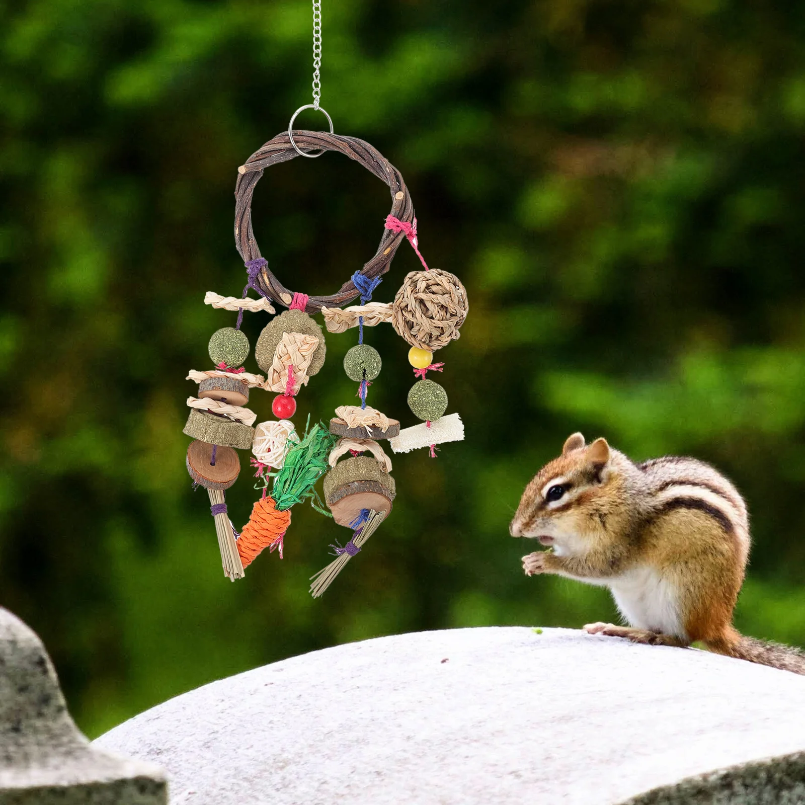 

Hamster Chew Wooden Hanging Rabbit Molar Bunny Chew Small Pet Chew