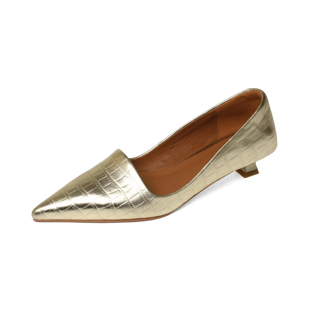 Cialisa Pointed Toe Women Shoes 2023 Spring Pumps Genuine Leather Handmade Party Dress Low Heels Female Footwear Size 33-40 New