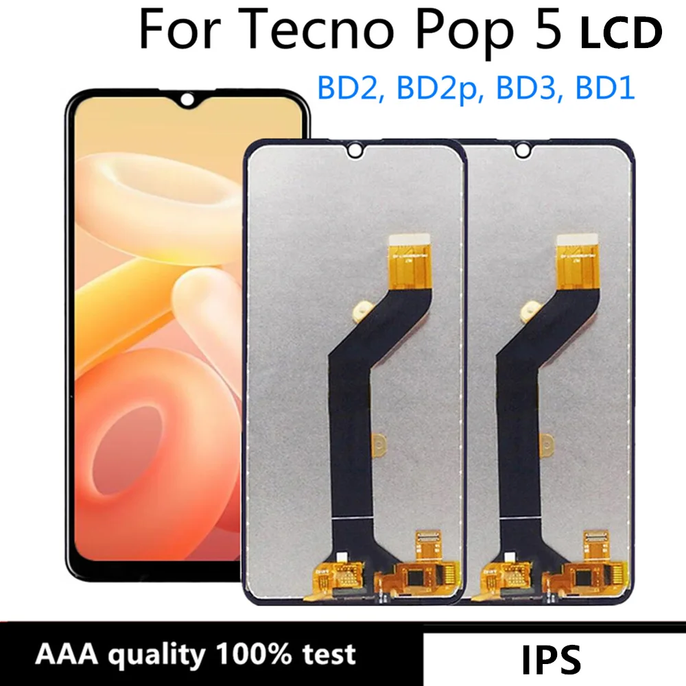 

6.1" LCD For Tecno Pop 5 BD2 BD2p BD3 BD1 LCD Display Touch Screen Digitizer Assembly Replacement For Pop5 LCD Display