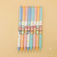 8 pcspack kawaii little girl fruit pendant automatic pencil cute colored pencil student office stationery school supplies