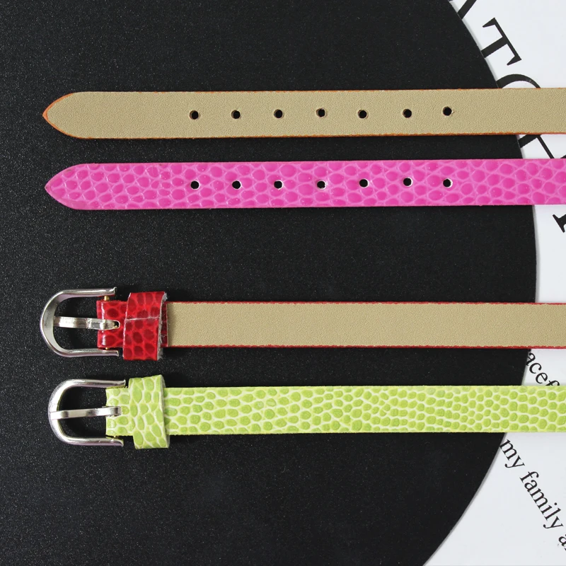 10 шт./лот 8 мм браслет из змеиной кожи для женщин искусственной подвеска с буквами