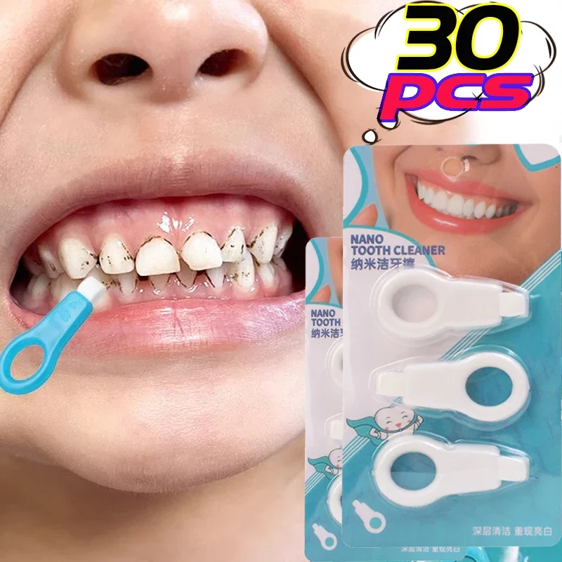 3/30 шт. отбеливающий очиститель зубов нано-губчатая головка полоски для чистки