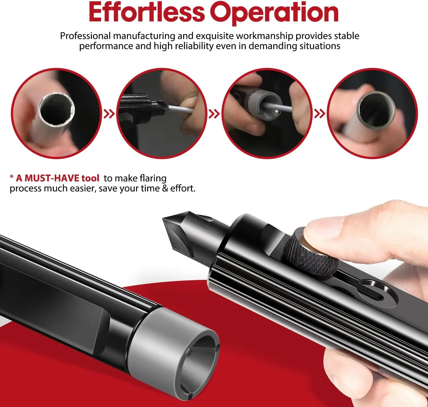 Инструмент для обмотки и удаления заусенцев труб 3/16-1/2 дюймов