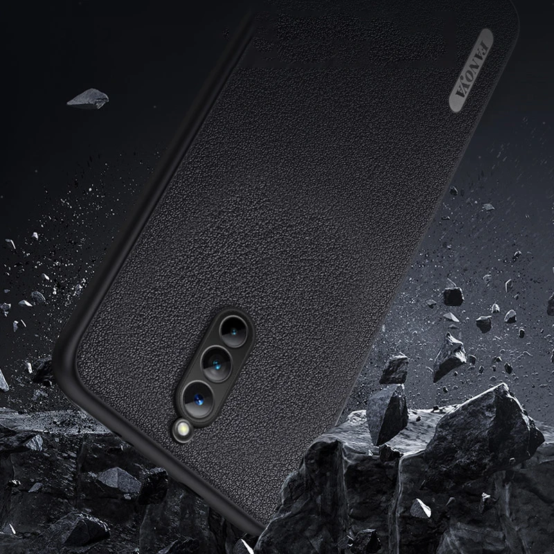 Кожаная задняя крышка для телефона ZTE nubia Red Magic 8 Pro + Plus Силиконовая защита