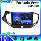 Автомагнитола JMCQ, 2DIN, Android, мультимедийный видеоплеер для Lada Vesta, Cross Sport 2015-2019, GPS-навигатор, стерео, головное устройство, экран