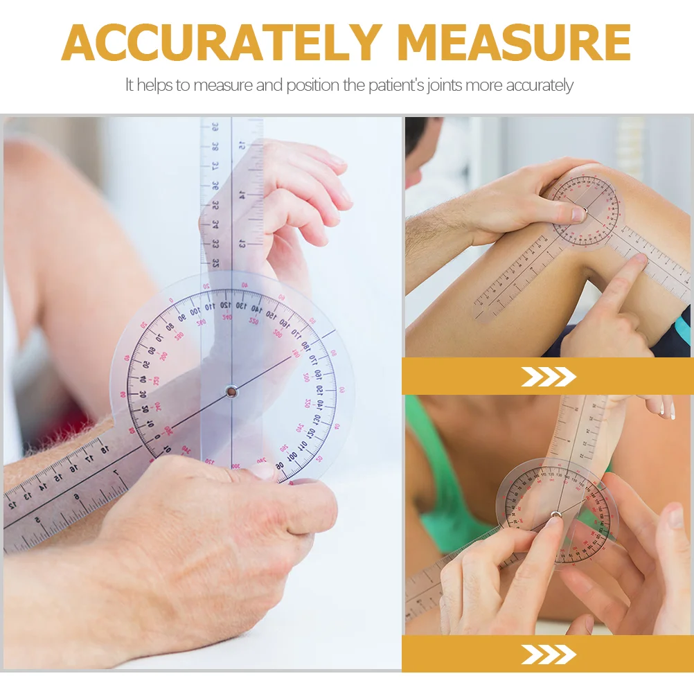 6 шт. линейка пластиковый гониометр палец 360 градусов позвоночник медицинский