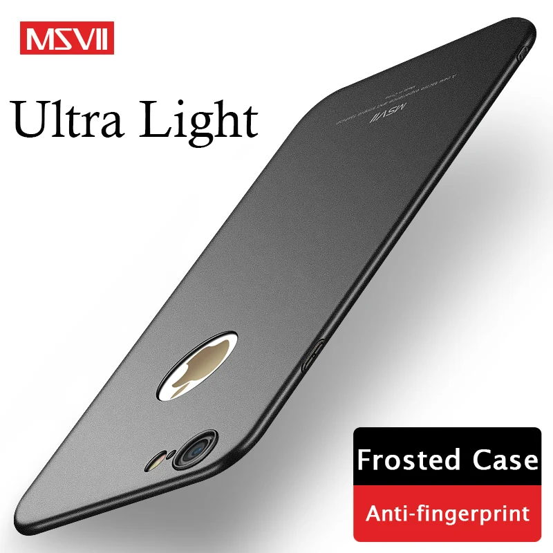 

6 S чехлы MSVII роскошный Ультратонкий матовый чехол для iPhone 6 S 7 8 Plus матовый чехол для Apple iPhone 6 S Plus жесткий чехол
