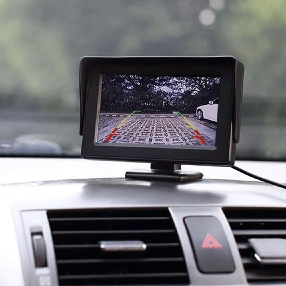 

Автомобильный монитор 4 дюйма для камеры заднего вида TFT ЖК-дисплей монитор для камеры заднего вида HD цифровой цветной Видеовход экран NTSC P ...