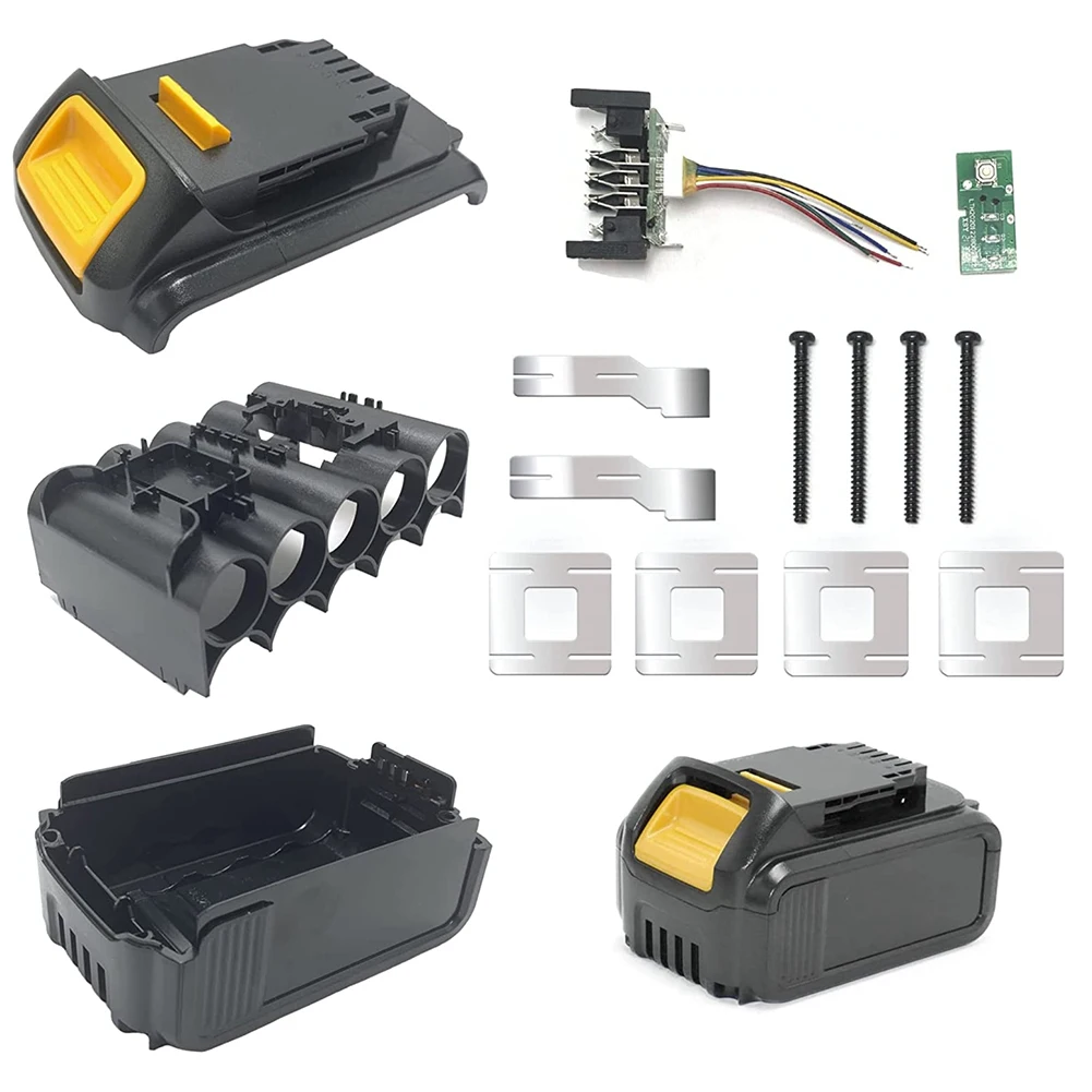 

18V 20V 3.0Ah 4.0Ah Battery Case Parts Cover Replacement for , DCB201,,,Battery Repair DIY Kit
