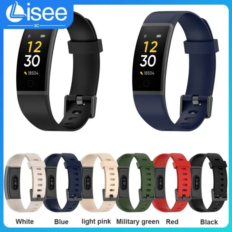 

For Realme Watch For Realme Band Replacement Wriststrap Wristband Silicone Watchband Smartband Accessories Official Watch Strap