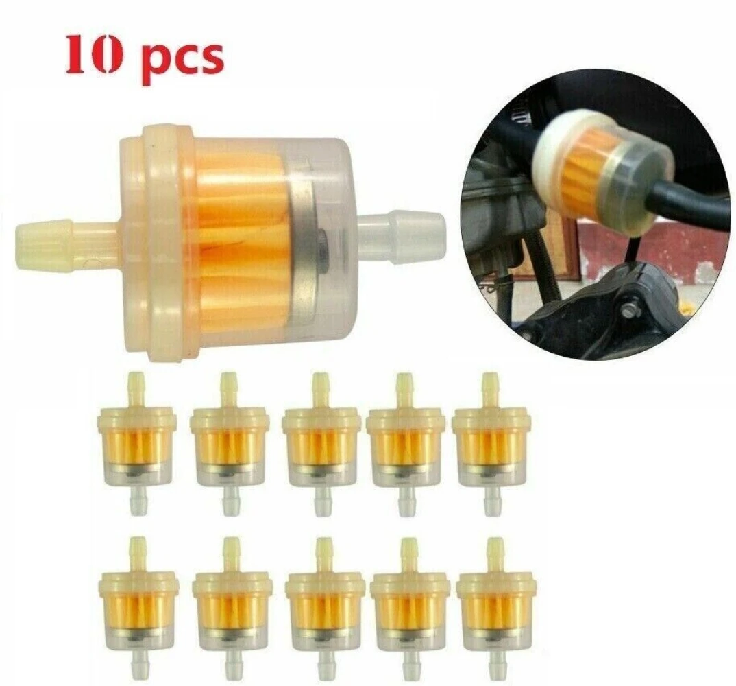 10 шт. встроенный масляный топливный фильтр маленький двигатель для линии 1/4 дюйма