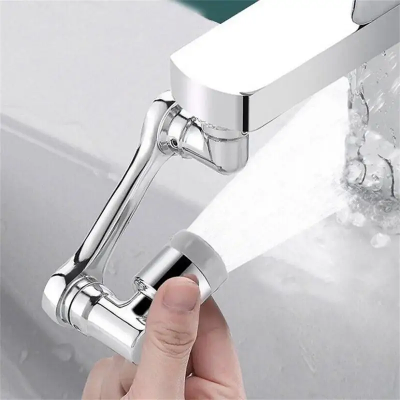 

Rotatable Multifunctional Tap Extender 1080 ° Universal Washbasin Bubbler Multi-functional Rotary Nozzle Mechanical Arm Sprayer