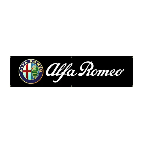 60x240 см Alfa romeos флаг баннер гобелен Полиэстер Печатный флаг для гаража или улицы для украшения