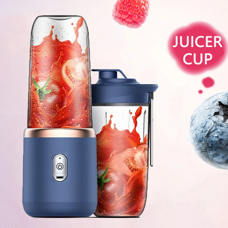 6 Blades Portable Juicer Small Electric Juicer Fruit Automat
