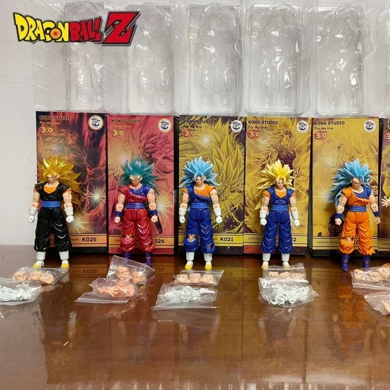 Оригинальный Kong Studio 21 22 23 24 25 26 Son Goku Vegetto 3 0 корпус 6-дюймовая аниме-фигурка