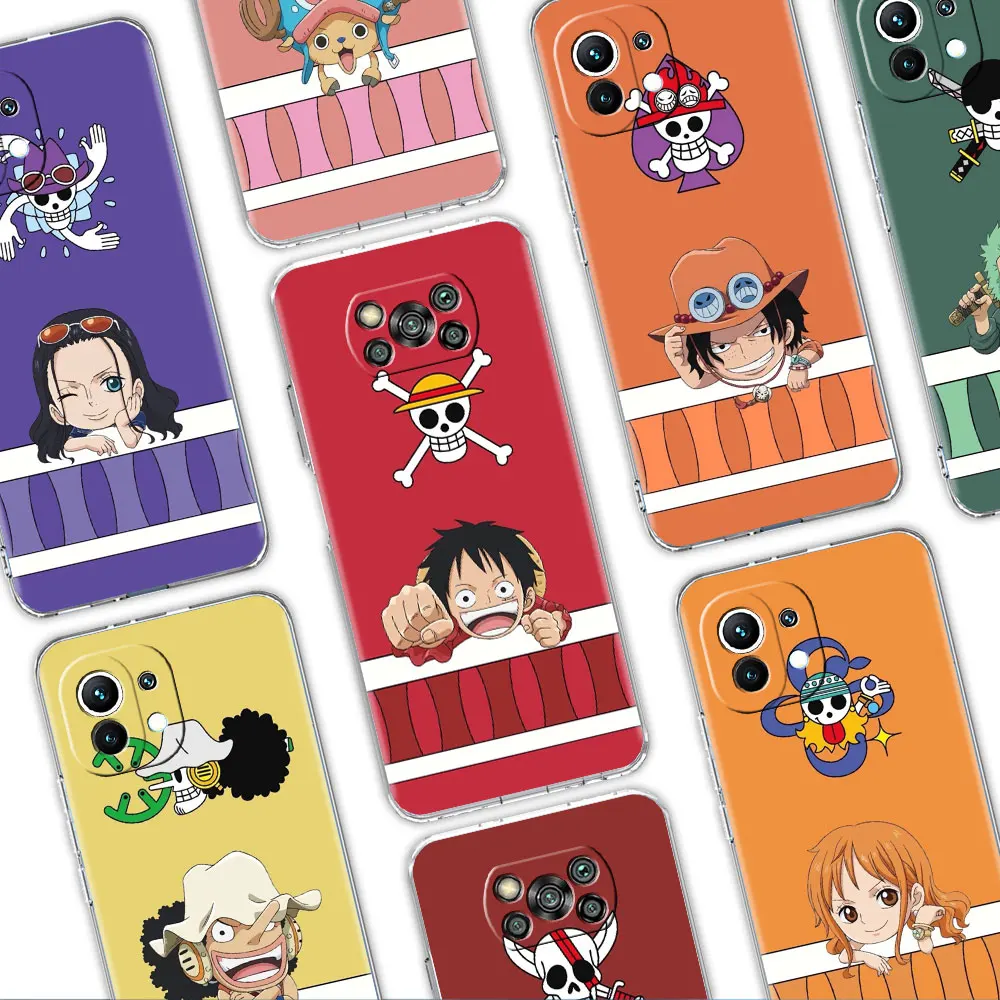 

Clear Case For Xiaomi Mi Poco X3 NFC M3 Pro F3 F1 11 Lite 12 Note 10 11T 9T Transparent Phone Cover Funny One- Piece