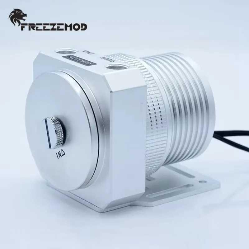 Фото FREEZEMOD компьютерный охладитель воды, насос с магнитной подвеской, цельнометаллическая крышка насоса, броня, ШИМ-контроль температуры, 1100 л. PU-JTD5 №3