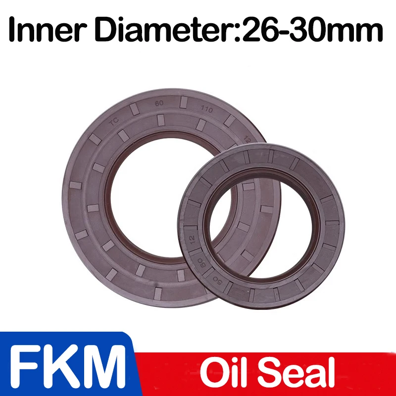 

Коричневые сальники FKM 26/27/28/29/30 мм