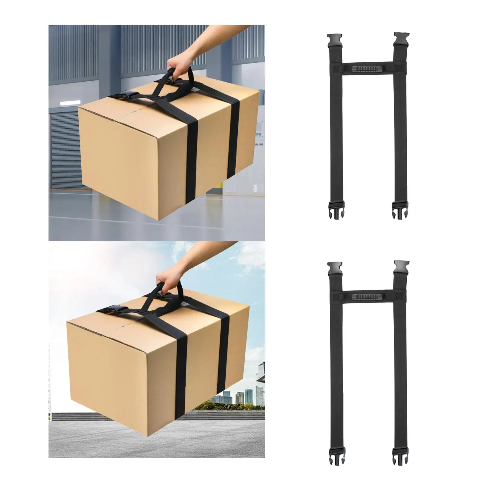 

Передвижные тяжелые коробки, ремень для переноски с ручкой, регулируемый ремень, экономия труда для аксессуаров для коврика для кемпинга, легкий ремень для багажа